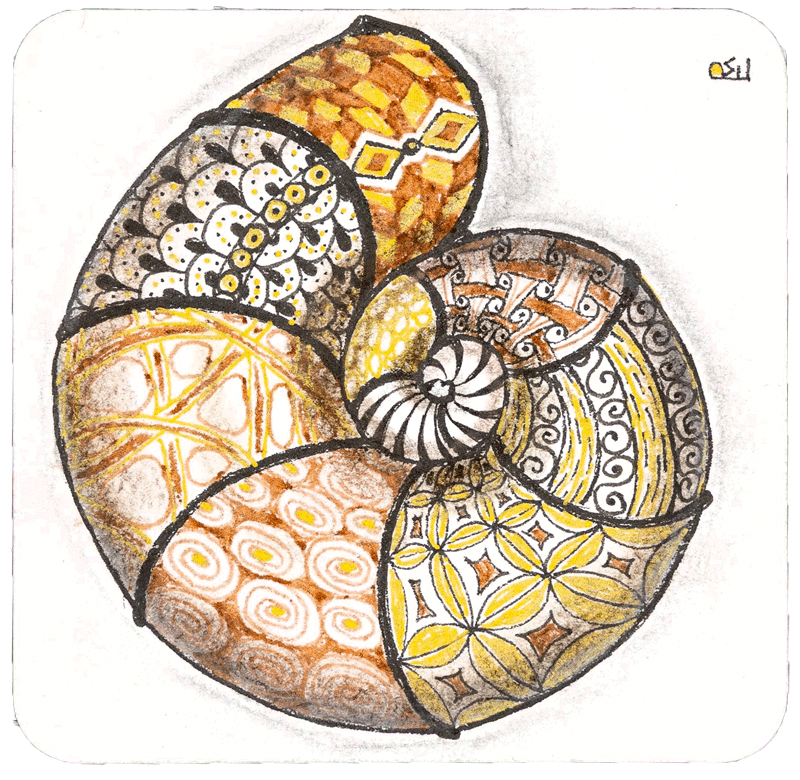 Schnecke Zentangle Regina