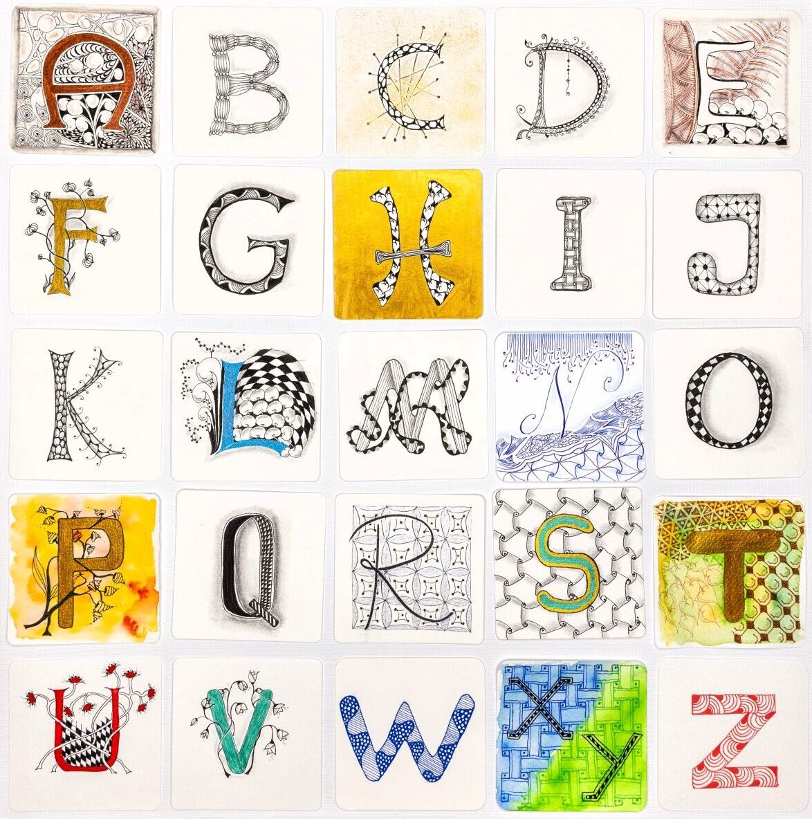 Alphabet Zentangle